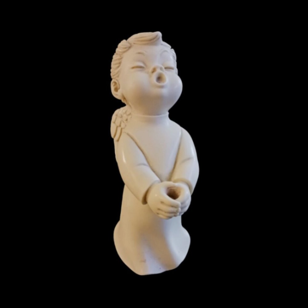 Bianchi G. Ruggeri Singing Angel Resin Figurine Made In Italy Vintage